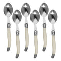 Stainless Steel Knife Fork Spoon Set Plastic Handle Western Tableware, Specification: 6 Spoons