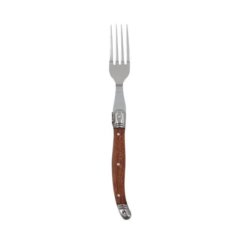 Rosewood Handle Stainless Steel Knife and Fork Cutlery,Spec: 1 Fork