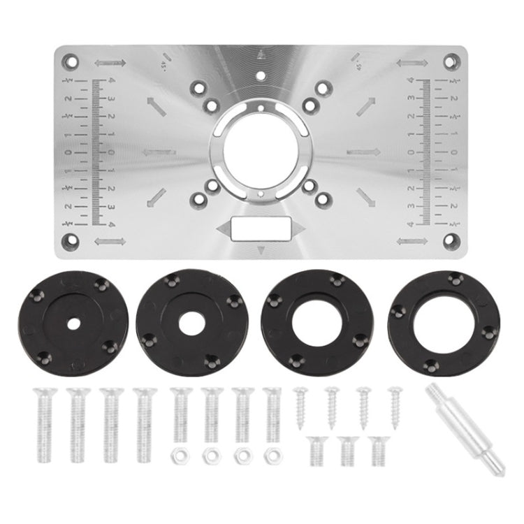 Woodworking Engraving Machine Slotted Flip Board(Black)