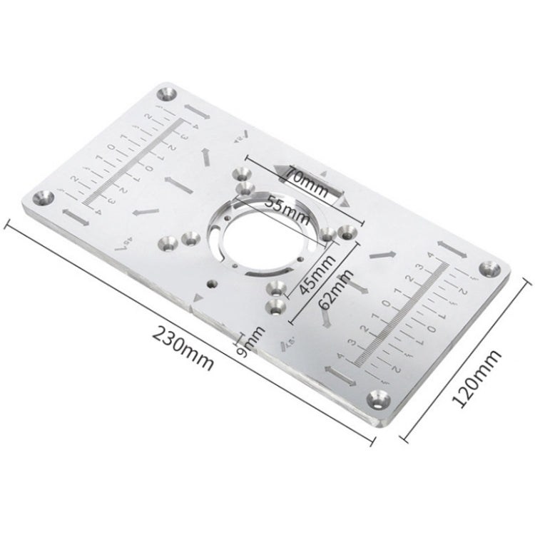 Woodworking Engraving Machine Slotted Flip Board(Black)