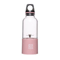 Bingo Mini Portable Juicer Home 6 Knife Head Charging Electric Juice Cup(Macaron Pink)
