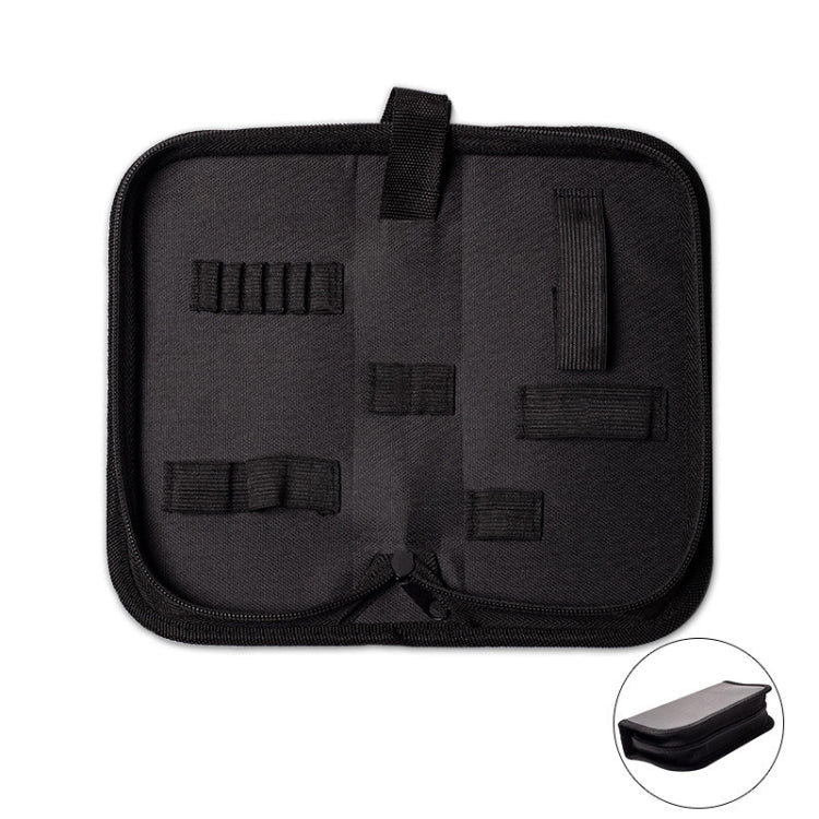 Zipper Storage Package Portable Multi-Function Tool Storage Bag, Style: B Leather+Canvas