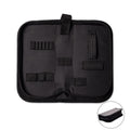 Zipper Storage Package Portable Multi-Function Tool Storage Bag, Style: B Leather+Canvas