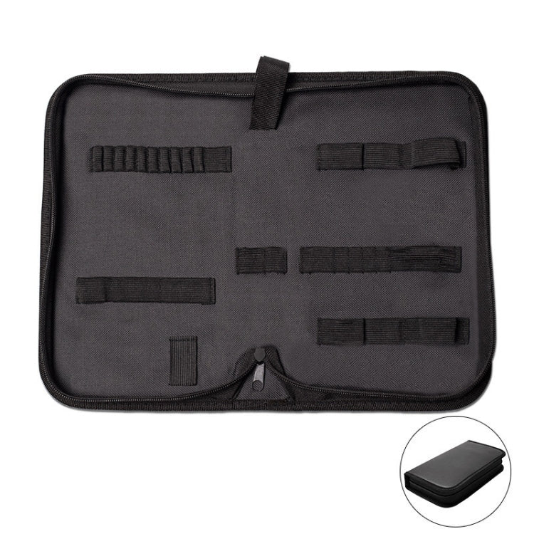 Zipper Storage Package Portable Multi-Function Tool Storage Bag, Style: E Leather+Canvas