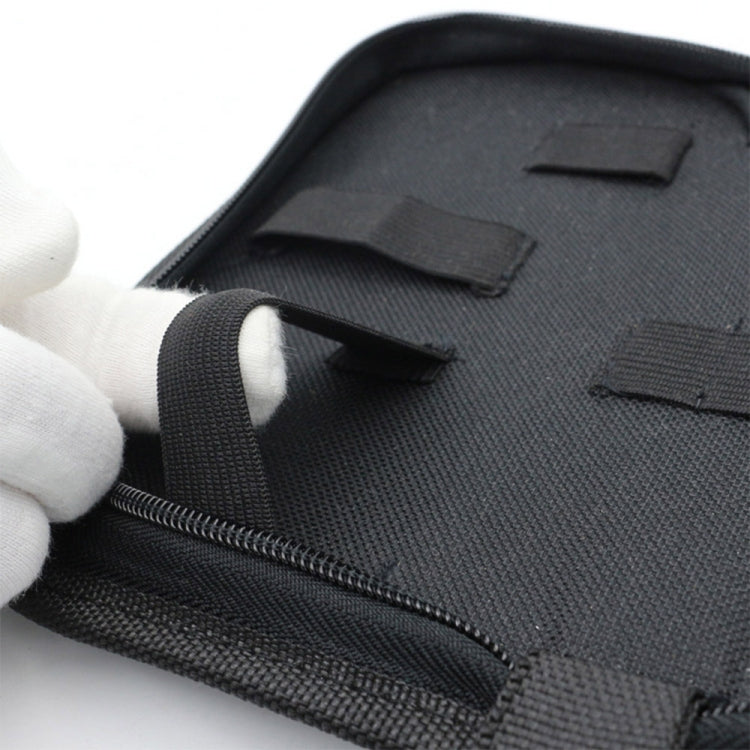 Zipper Storage Package Portable Multi-Function Tool Storage Bag, Style: F Leather+Canvas