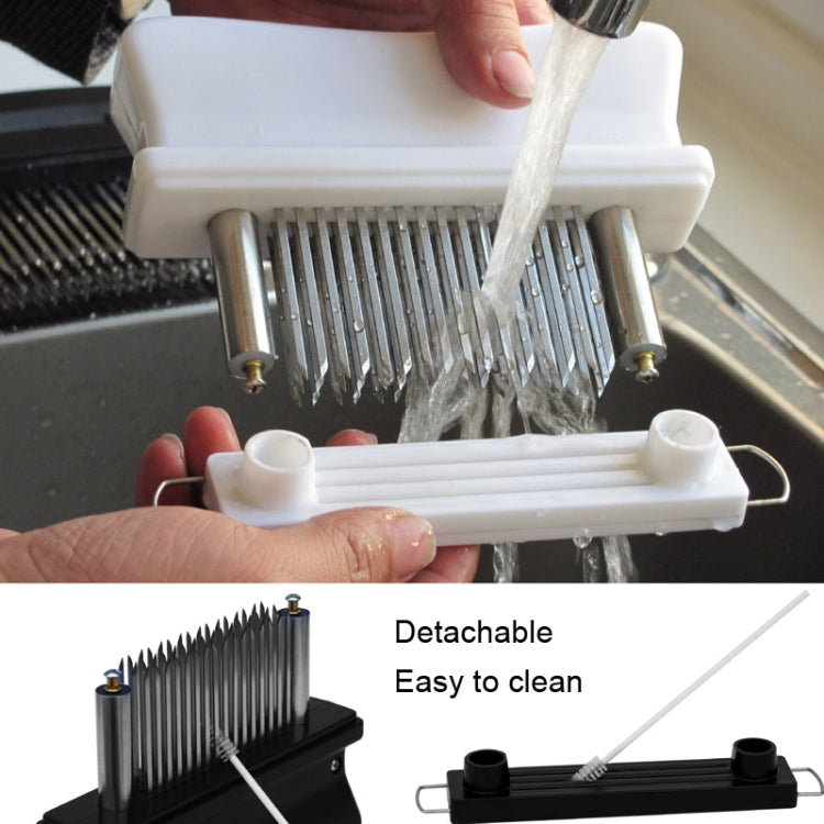 10B48 Tenderizer Pin Meat Looser 48 Pin Stainless Steel Meat Hammer(White)