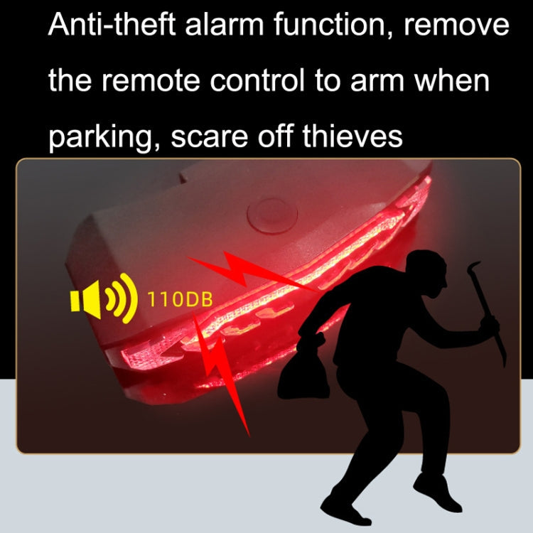 SF31 Bicycle Smart Brake Taillight USB Alerter Night Ride Ride Mountain Vehicle Turn LED Taillights(Black)