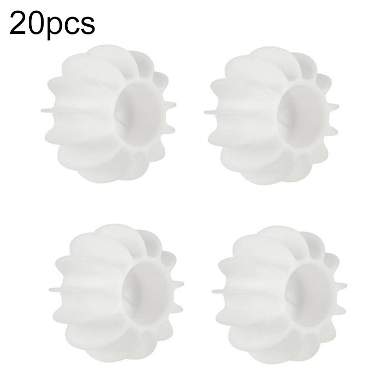 20pcs Laundry Ball Stain Removal Anti-tangle Cleaning Ball For Washing Machine(White)