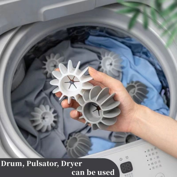 20pcs Laundry Ball Stain Removal Anti-tangle Cleaning Ball For Washing Machine(Gray)