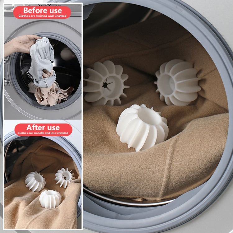 20pcs Laundry Ball Stain Removal Anti-tangle Cleaning Ball For Washing Machine(White)