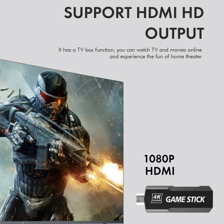 GD10 2.4G Wireless 4K HD TV Game Console PSP Game Box 128G Built-in 40,000 Games