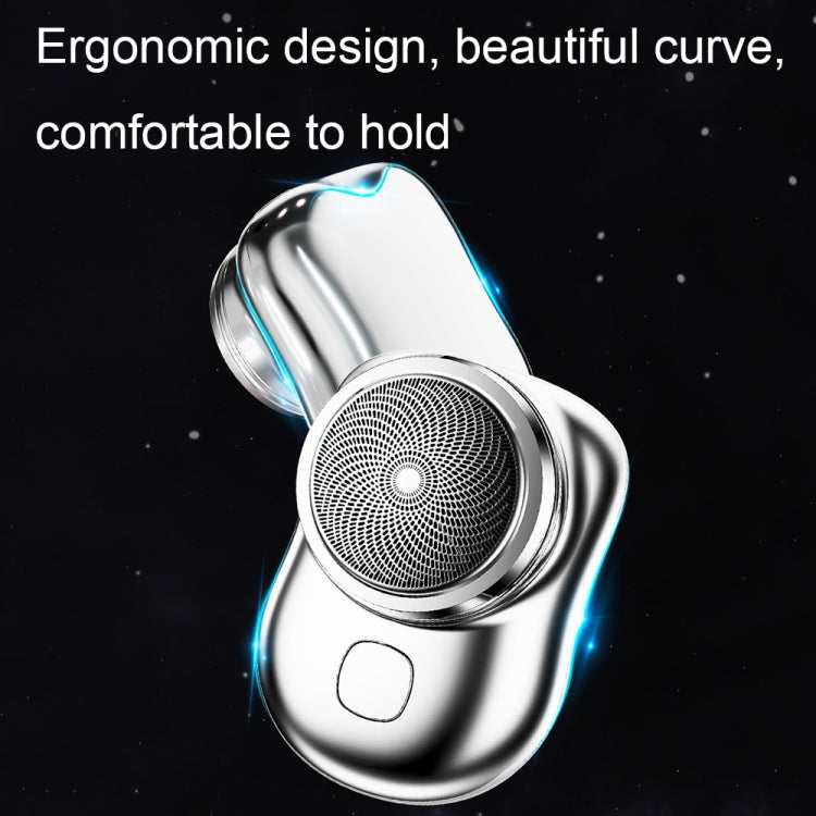 Electric Mini Shaver USB Rechargeable Waterproof Portable Razor(Green)