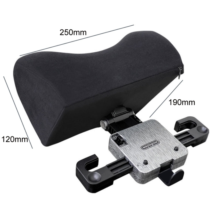 A09 5D Car Universal Adjustment U-shaped Memory Foam Headrest, Color: Black