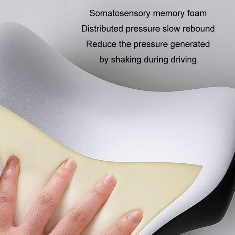 A09 5D Car Universal Adjustment U-shaped Memory Foam Headrest, Color: Gray