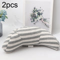 2pcs Children Neck Headrest Comfortable Shoulder Cover Car Neck Guard Pillow(Gray Stripe)