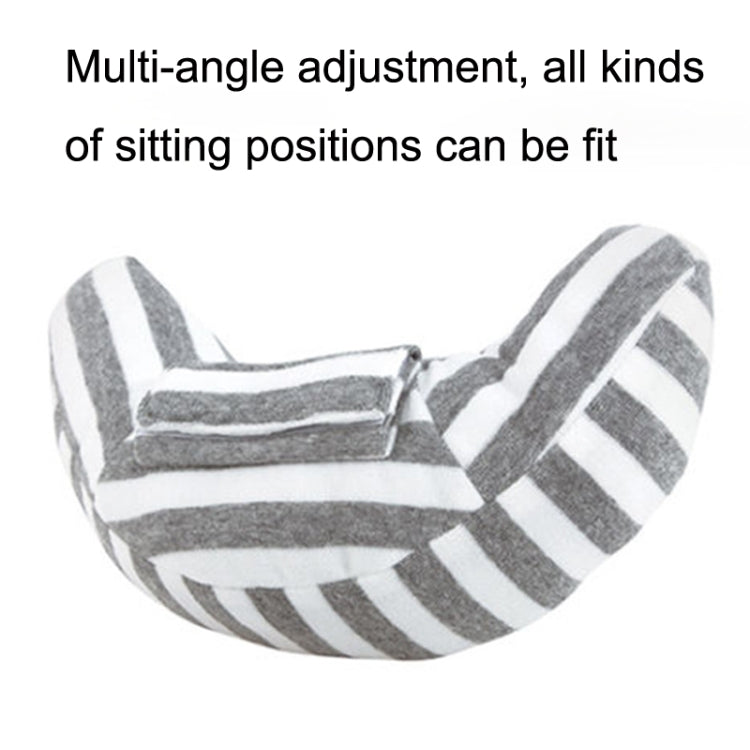 2pcs Children Neck Headrest Comfortable Shoulder Cover Car Neck Guard Pillow(Green Strip)