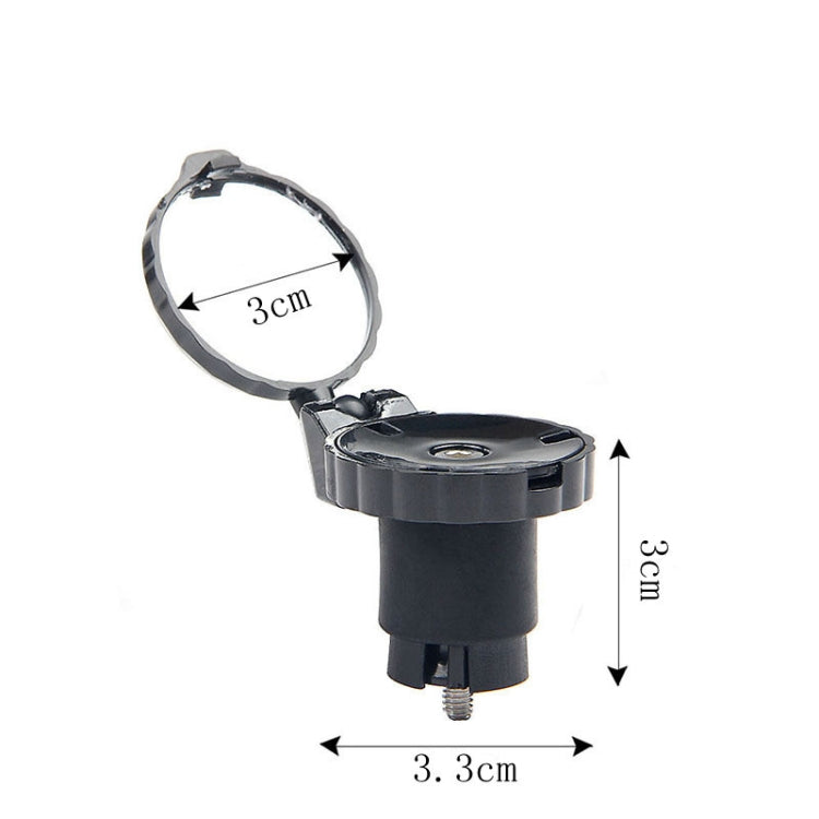 Bicycle Handlebar Folding Rearview Mirror, Color: No Light