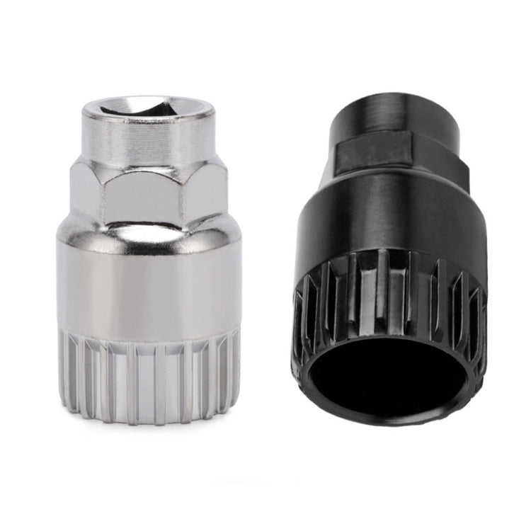 Mountain Bike Square Hole Removal Installation Shaft Sleeve(Silver)