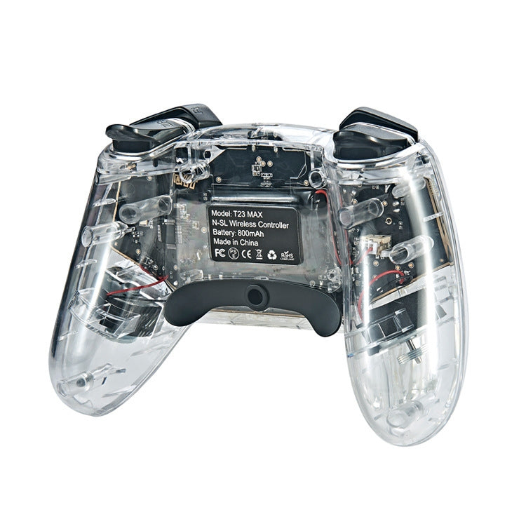 For Switch Pro Wireless Bluetooth Gamepad With LED Light Wake Up Function(Transparent)