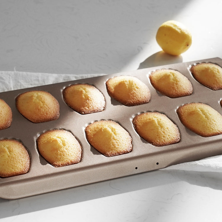 BM1067 Shell Shaped Non-stick Cake Mold Kitchen Biscuit Pan Baking Mold, Specification: Silver Thicken