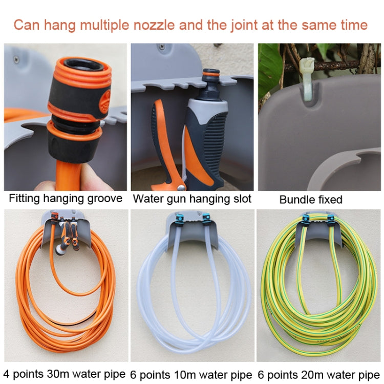 Garden Water Hose Wall Hanger Sprinkler Hose Storage Rack Water Pipe Rack(Grey)