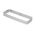 BN1006 Stainless Steel Mousse Circle Thickened Perforated Cake Mold DIY Baking Tools, Specification: Rectangle 3.9 inches