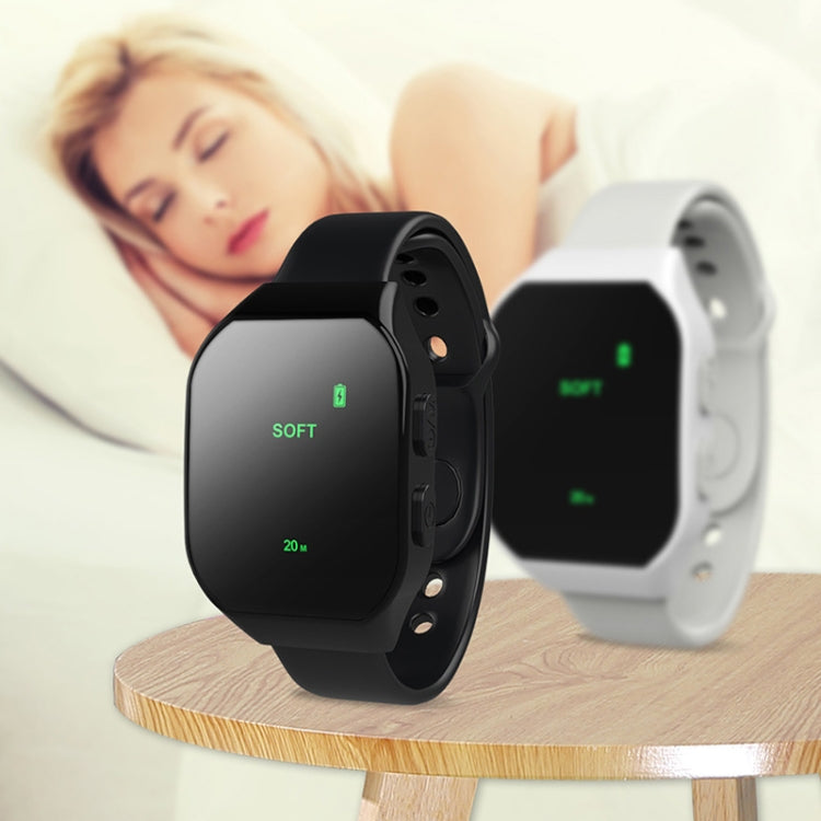 Watch Sleeping Instrument Intelligent Portable Pulse Soothing Insomnia Massage Instrument(Black)