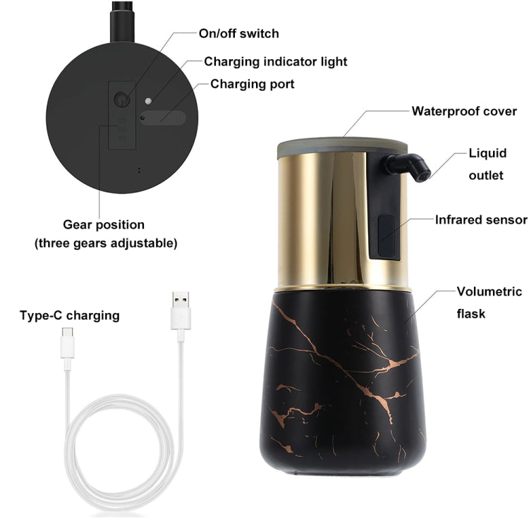 GM-TP2011-SCt Ceramic Infrared Sensor Soap Dispenser Liquid Hand Washing Machine(Gold)