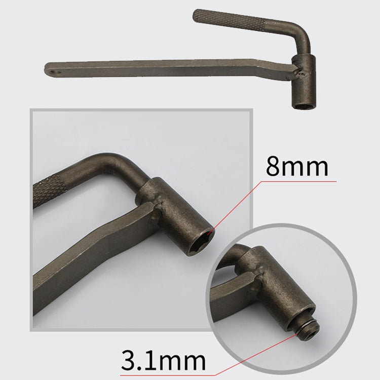 Valve Gongs / Valve Screw Spanner / Motorbike Valve Screw Adjustment Tool(8mm hexagonal / 3.1mmmm Square Hole)