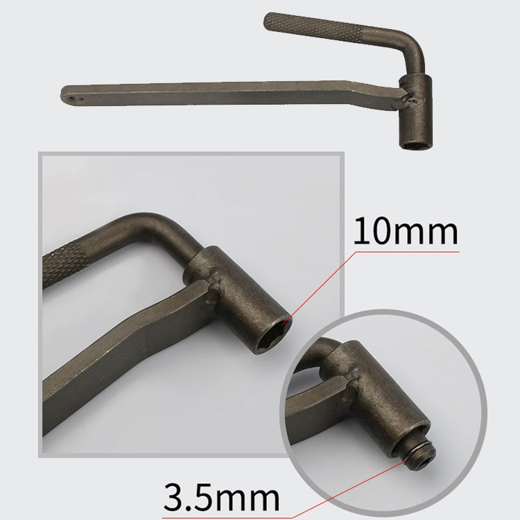 Valve Gongs / Valve Screw Spanner / Motorbike Valve Screw Adjustment Tool(10mm hexagonal / 3.5mm Square Hole)