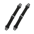 2pcs TV And Furniture Anti Tip Straps Baby Safety Lock Protection 2.5x80cm(Black)