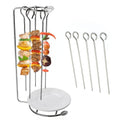 Stainless Steel Kebab Barbecue Hanging Rack Thick Skewers String Incense Stand With 5 Stitches