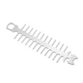 Outdoor Fish Bone Barbecue Steak 304 Stainless Steel Barbecue Stick(Cat Face Style)