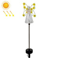 Solar Angel Garden Light Outdoor Decoration Patio Garden Ground Plug Light(Yellow)