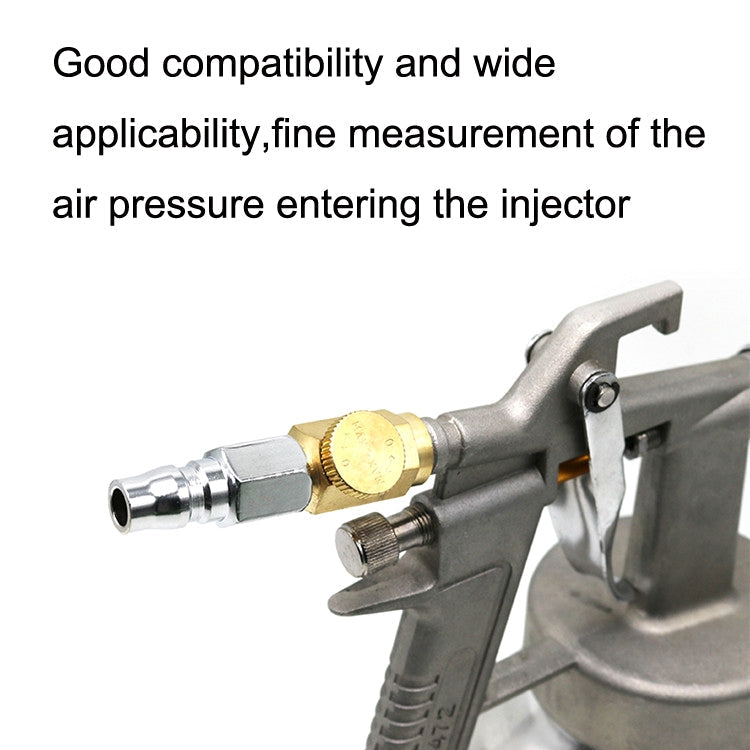 2pcs Air Flow Valve Pneumatic Tool Speed Control Switch Air Pressure Regulator Head(As Show)