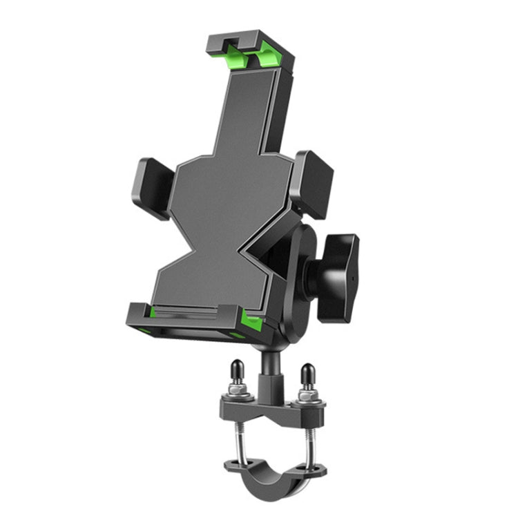 A04 Metal Motorcycle Mobile Phone Navigation Bracket Bicycle Frame Multifunctional Car Fixed Clamp(U Car Handlebar Model)