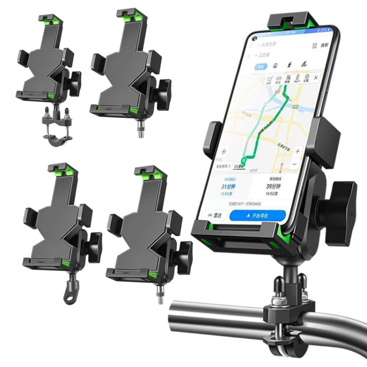 A04 Metal Motorcycle Mobile Phone Navigation Bracket Bicycle Frame Multifunctional Car Fixed Clamp(M8 Ball Header Installation Model)