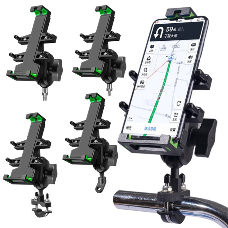 A02 Motorcycle Mobile Phone Navigation Bracket Car Riding Anti-shock Aluminum Alloy Rack(Car Handlebar Model)