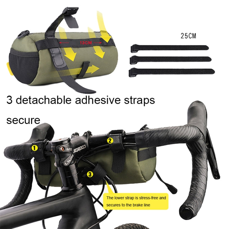Rhinowalk RK9103 2.4L Outdoor Sports Cycling Front Bag Bicycle Waterproof Handlebar Bag(Camouflage Green)
