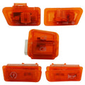 Motorcycle Headlight Horn Steering Switch Accessories(5 in 1 Orange)