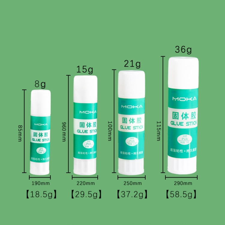 24pcs 8g MOKA Solid Glue Student Stationery Children Handmade Solid Glue Stick