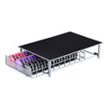 3 Rows Drawer Type Coffee Capsule Holder Organizer Can Storage 60pcs Milk Ball(Silver Gray)