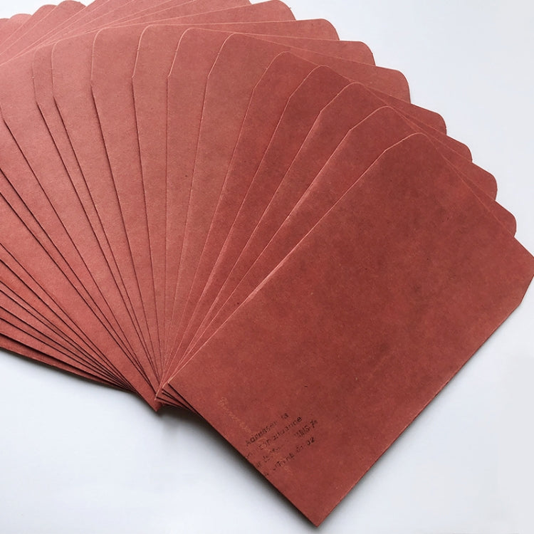 50pcs B11 Retro Style Kraft Paper Envelope Postcard Invitation Letter Stationery(Red Brown)