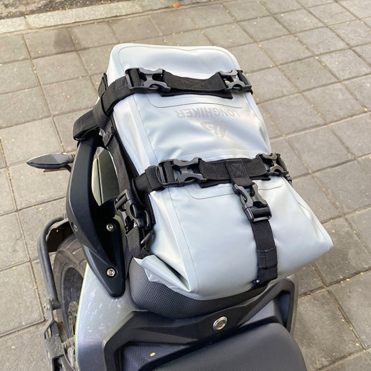 LONGHIKER Motorcycle Quick Release Waterproof Bumper Side Bag(Black)
