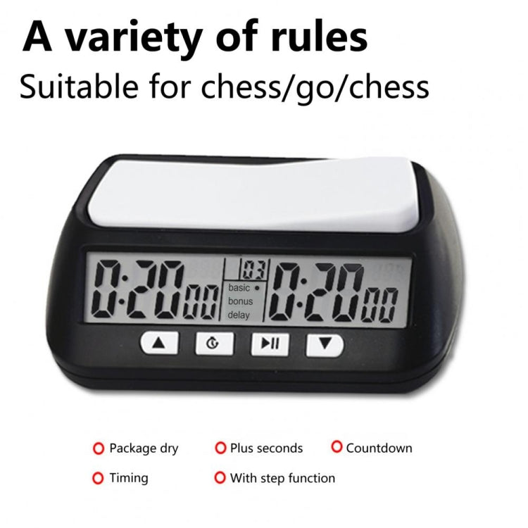 YS YS-902 Chess Timer Chess Clock for Go Tournament(Yellow English Version)