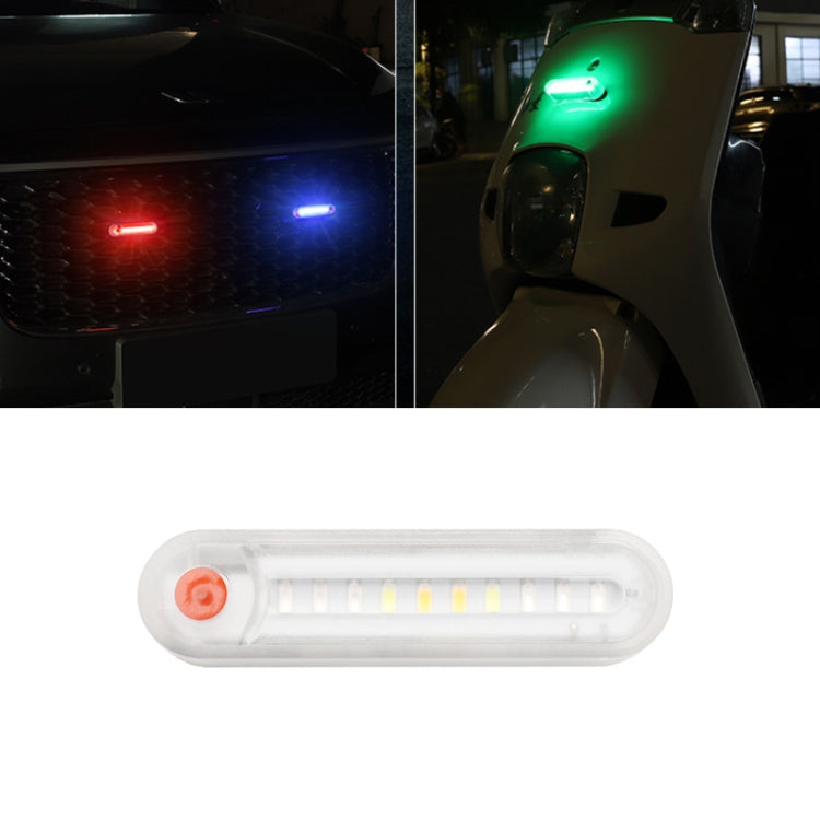Motorcycle Electric Car Anti-Rear Collision Solar Strobe Warning Light, Specification: Colorful Light