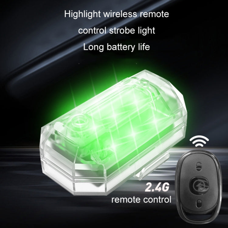 Remote Control LED Car Modified Electric Car Warning Tail Light, Specification: 2 Light +1 RC