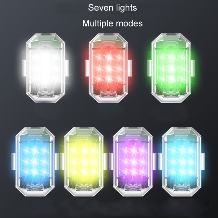 Remote Control LED Car Modified Electric Car Warning Tail Light, Specification: 2 Light +1 RC