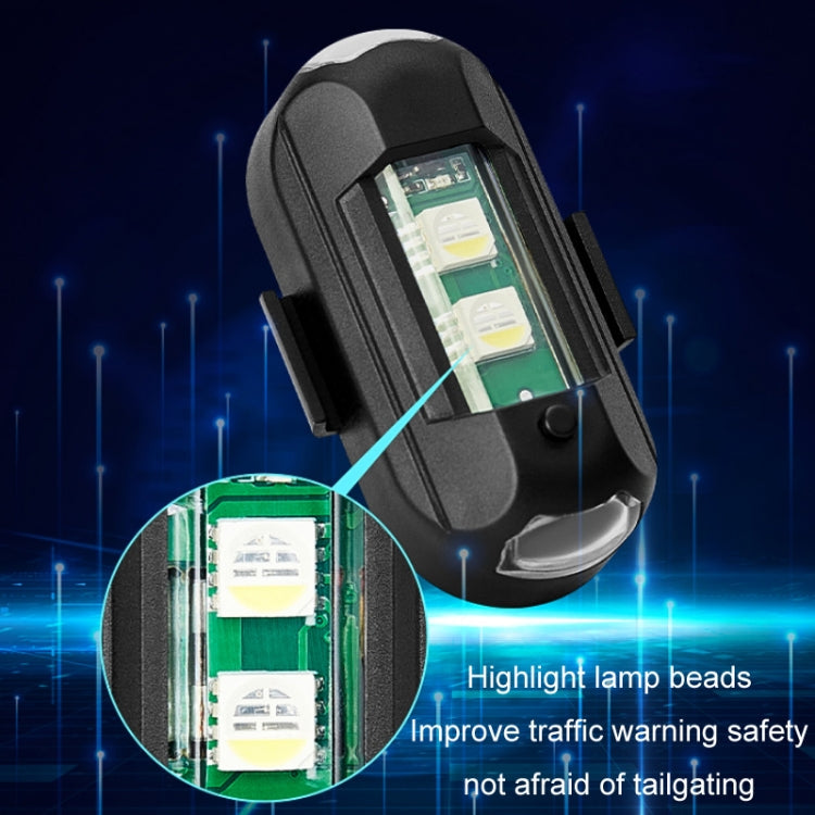 Vibration Remote Control Induction Motorcycle Wireless Strong Magnetic Warning Flash Light, Specification: 1 Light +1 RC