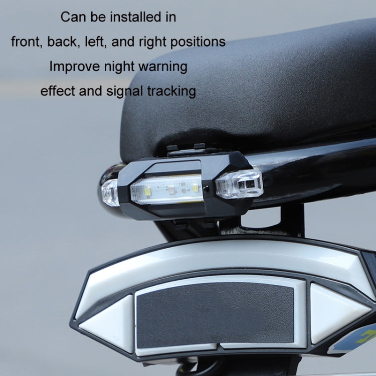Motorcycle Bicycle Charging Strobe Decorative Warning Tail Light(White Light)